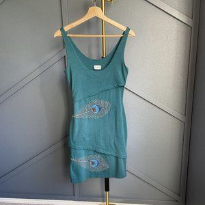 Synergy Organic Clothing Peacock Strapless Dress - Size S